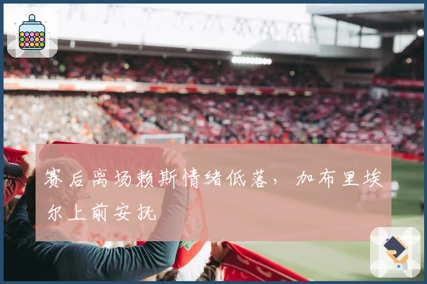 赛后离场赖斯情绪低落，加布里埃尔上前安抚